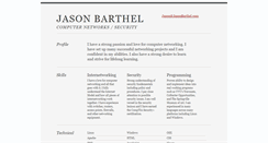 Desktop Screenshot of jasonbarthel.com